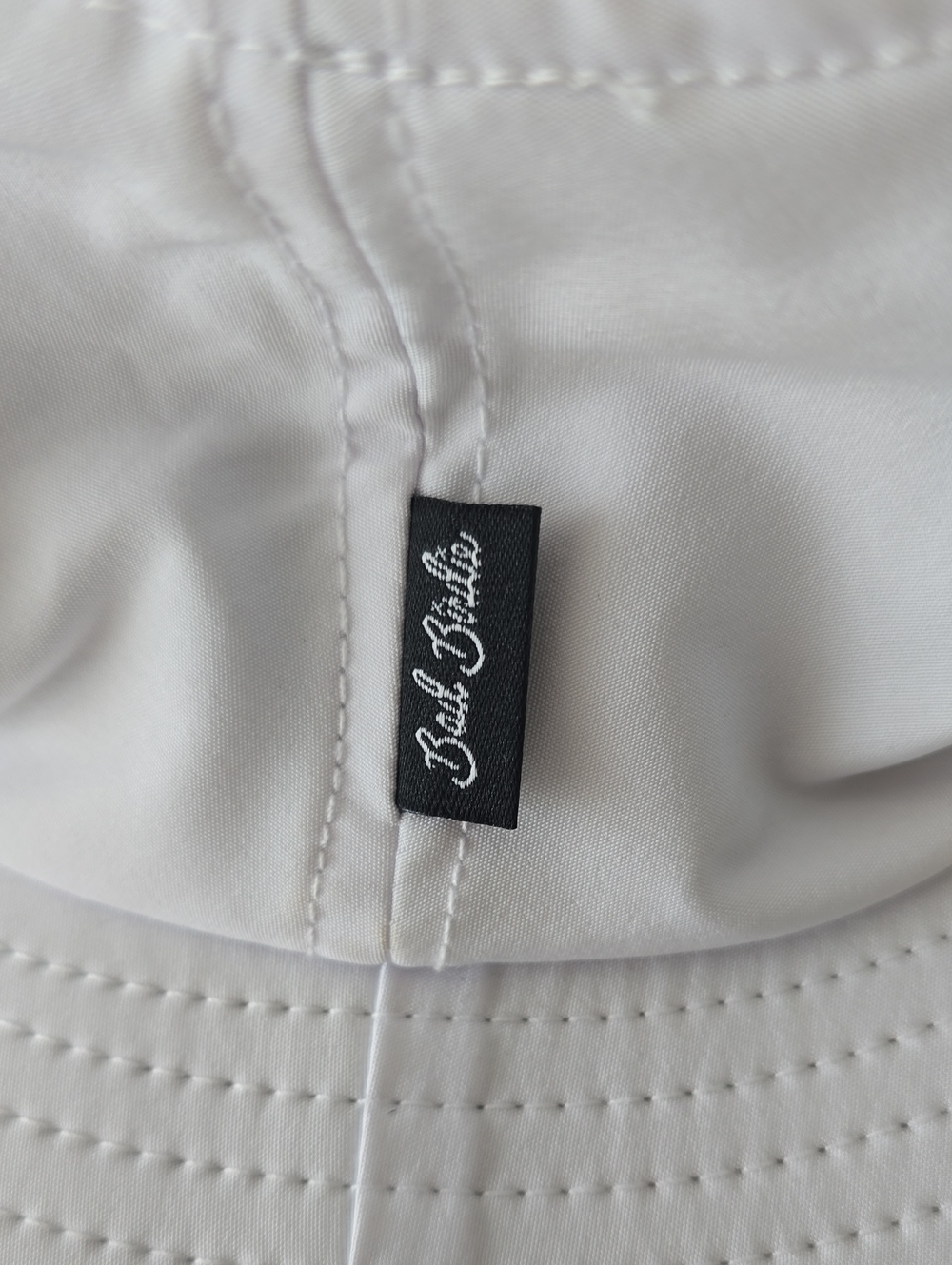Bad Birdie White Wide-Brim Sun Hat with Black Bird Logo - Picture 6 of 6